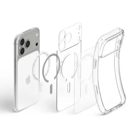 Spigen kryt Ultra Hybrid MagSafe pro iPhone 17 Pro Max/18 Pro Max - Clear White