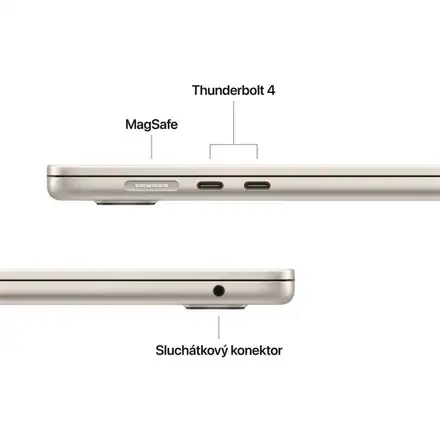 EDU MacBook Air 15" Apple M5 10core CPU 10core GPU 16GB 1TB Hvězdně bílý CZ