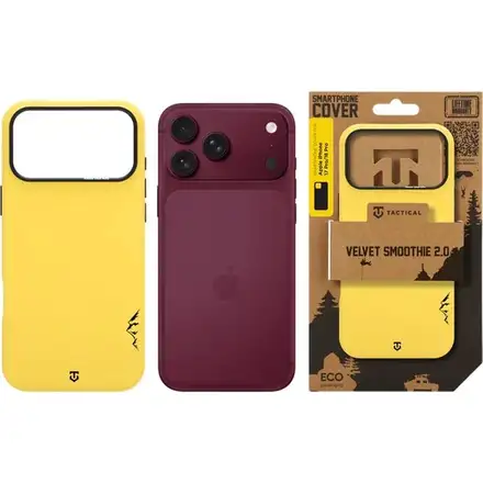 Tactical MagForce Velvet Smoothie 2.0 Kryt Apple iPhone 18 Pro/17 Pro žlutý