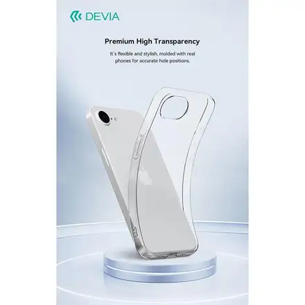 Devia kryt Naked TPU Case pro iPhone 16e/17e-Clear