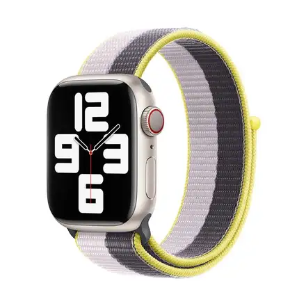 Devia řemínek Nylon Braided Two-Tone Loop pro Apple Watch 40/41/42mm - Lilac