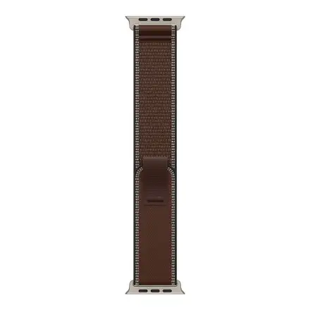 Apple Watch 49mm Dark Umber Trail Loop-S/M-Natural Titanium Finish