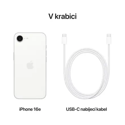 iPhone 16e 128GB bílá