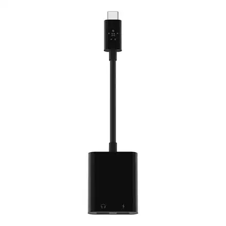 Belkin USB-C Audio + Charge adapter-Black