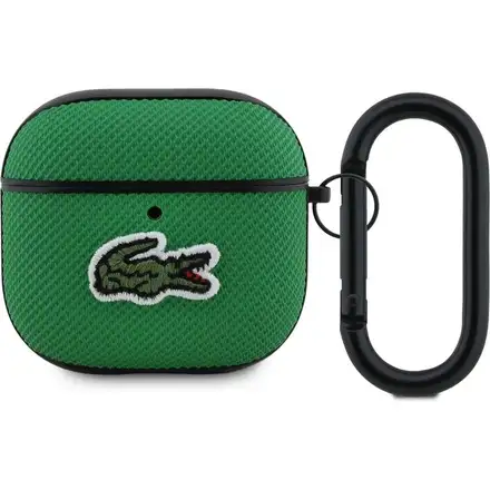 Lacoste Petit Pique Croc Logo Patch Pouzdro pro AirPods 4 zelené