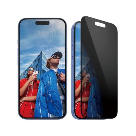 PanzerGlass ochranné sklo UWF Privacy pro iPhone 16/15 - Black Frame