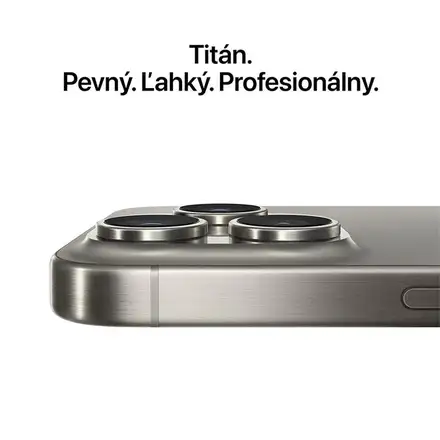 iPhone 15 Pro 128 GB Přírodní titan *Použitý s DPH – Třída A*