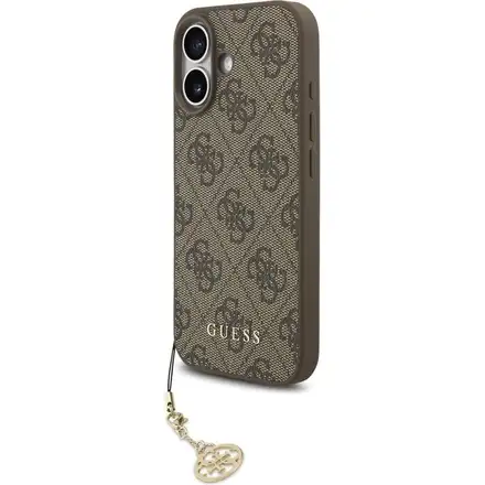 Guess 4G Charm MagSafe kryt iPhone 17 hnědý