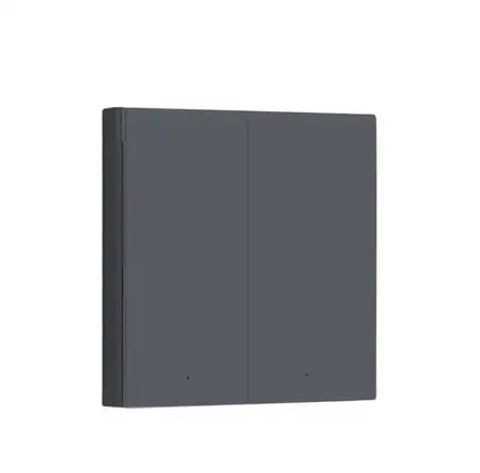 Aqara Smart Home Nástěnný dvojvypínač H1 bez Připojení neutrálního vodiče - šedá