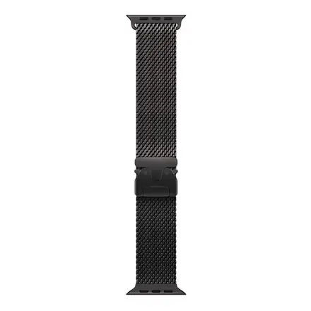 Apple Watch 49mm Black Titanium Milanese Loop - Medium