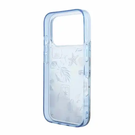 Karl Lagerfeld Liquid Glitter Beach kryt iPhone 18 Pro Max modrý