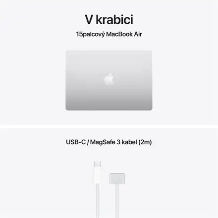 EDU MacBook Air 15" Apple M5 10core CPU 10core GPU 16GB 1TB Stříbrný CZ