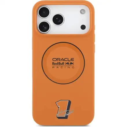 Red Bull Silicone Blue Ring MagSafe Zadní Kryt pro iPhone 17 Pro Max oranžový