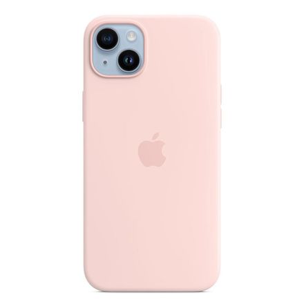 Apple iPhone 14 Plus Silicone Case with MagSafe-Chalk Pink
