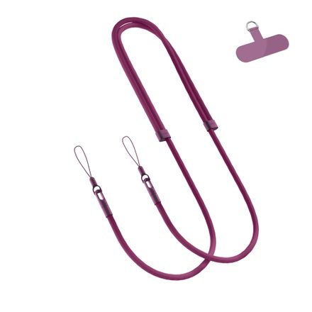 Spello Rope Crossbody Strap - vínová