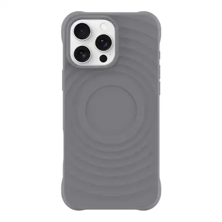 Devia kryt Ripple Magnetic Shockproof TPU Case pro iPhone 16 Pro Max - Gray