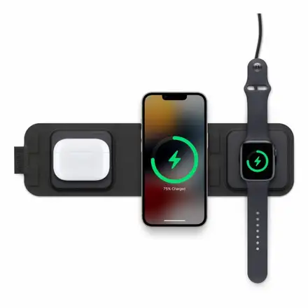 Mophie 3v1 cestovní nabíječka s MagSafe - černá