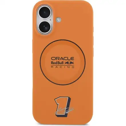Red Bull Silicone Blue Ring MagSafe Zadní Kryt pro iPhone 17 oranžový