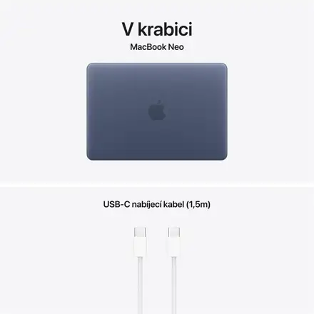 EDU MacBook Neo Apple A18 Pro 6core CPU 5core GPU 8GB 512GB Indigo CZ