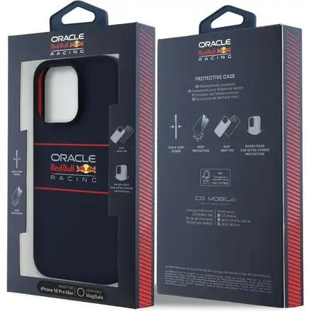 Red Bull Silicone Horizontal Logo MagSafe Zadní Kryt pro iPhone 16 Pro Max modrý