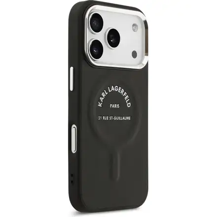 Karl Lagerfeld PU RSG Logo MagSafe kryt iPhone 17 Pro Max černý