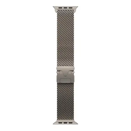 Apple Watch 49mm Natural Titanium Milanese Loop-Small