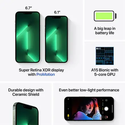 iPhone 13 Pro Max 128 GB Alpsky zelený *Třída B*