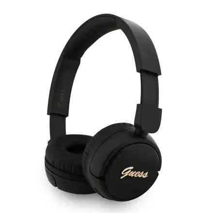 Guess Script Metal Logo Bezdrátová Sluchátka černá