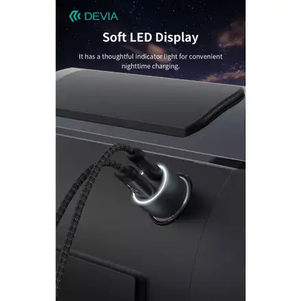 Devia držák do auta Smart Series Magnetic Air Outlet Vehicle Bracket - Black