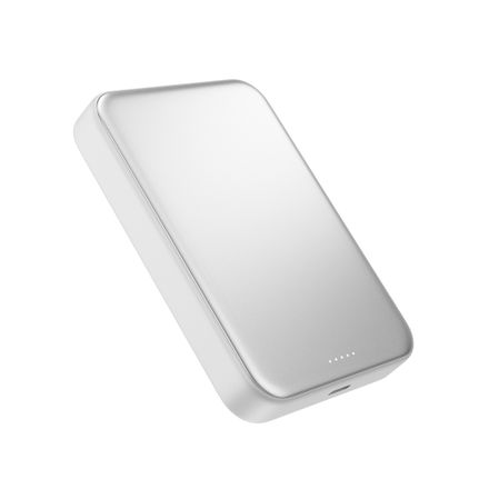 Epico UltraPack Qi2 25W Slim 10000mAh hliníková Mag+ bezdrátová powerbanka EM75-stříbrná