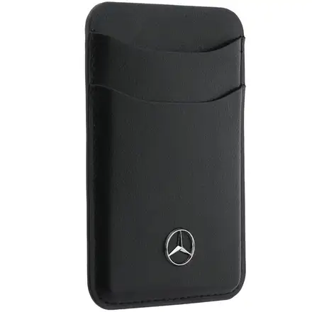 Mercedes PU Leather MagSafe Card Holder Peněženka černá