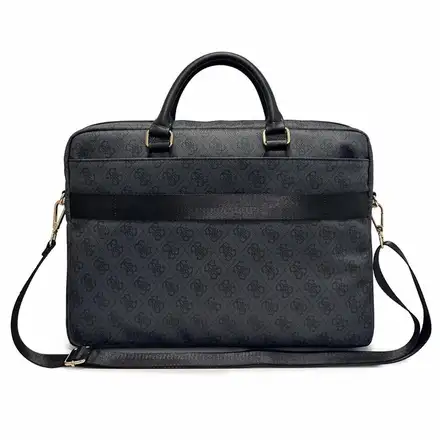 Guess PU 4G Metal Logo Brašna na MacBook 16" černá