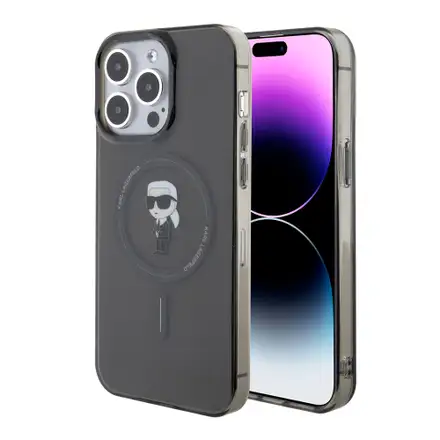 Karl Lagerfeld IML Ikonik MagSafe kryt iPhone 15 Pro Max černý