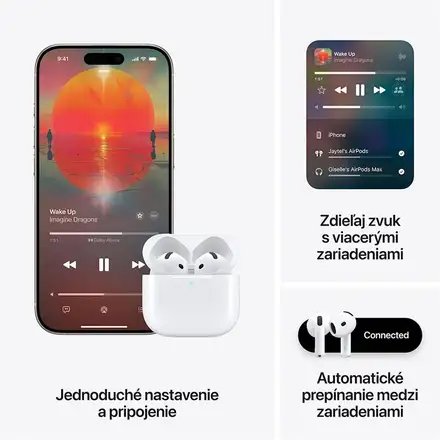 Apple AirPods (4. generace) s aktivním potlačením hluku *Aktivován*