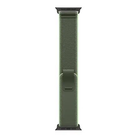 Apple Watch 49mm Green/Neon Trail Loop - M/L - Black Titanium Finish