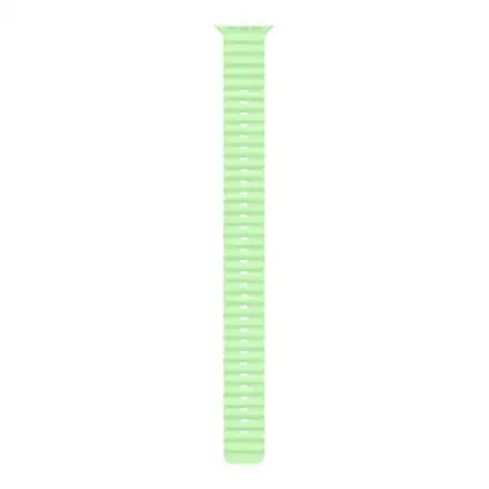 Apple Watch 49mm Neon Green Ocean Band Extension - Black Titanium Finish
