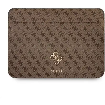 Guess PU 4G Metal Logo Pouzdro na MacBook 13" hnědé