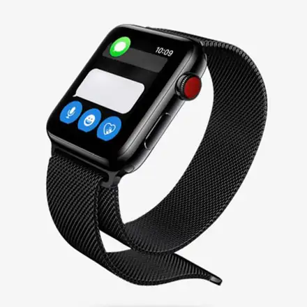 Devia Apple Watch Elegant Series Milanese Loop 44/45/46mm-Space Black