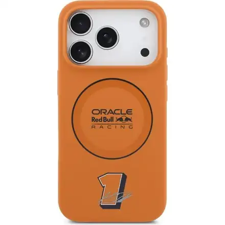 Red Bull Silicone Blue Ring MagSafe Zadní Kryt pro iPhone 17 Pro oranžový