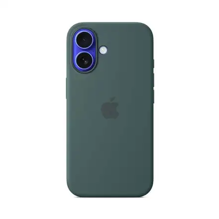 iPhone 16 Silicone Case with MagSafe - Jezerně zelená