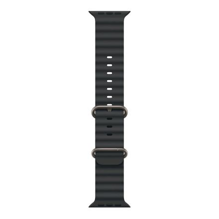 Apple Watch 49mm Black Ocean Band-Natural Titanium Finish
