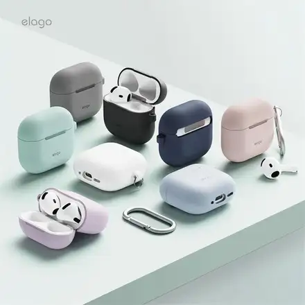 Elago Airpods 4 Silicone Hang Case - Sand Pink