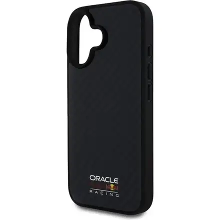 Red Bull Carbon Shiny MagSafe Zadní Kryt pro iPhone 16 černý