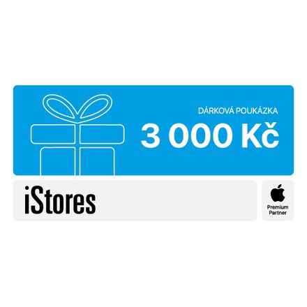 iStores Dárkový poukaz v hodnotě 3000Kč