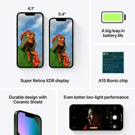 iPhone 13 128 GB Zelený *Třída C*