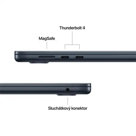 CTO MacBook Air 13" Apple M5 10core CPU 8core GPU 16GB 512GB Temně atramentový INT english