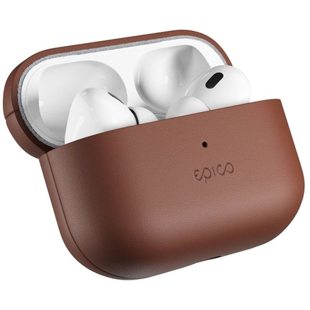 Epico Leather Case pro Airpods Pro 3 - hnědá