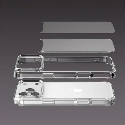 Devia kryt Pure Clear Shockproof Case pro iPhone 18 Pro Max-Clear