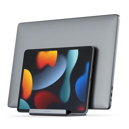 Satechi stojan Dual Vertical Laptop Stand-Space Gray Aluminum