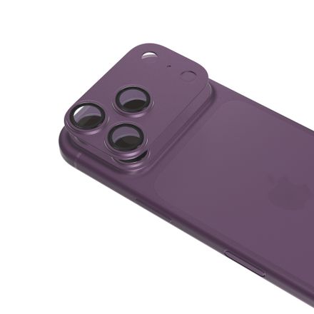 Epico Aluminium AntiReflective Lens & Island Protector pro iPhone 18 Pro Max - tmavě fialová